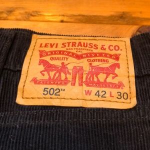 Levi’s 502 Black Corduroy Pants